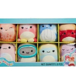 Squishmallows 5" Mini Sealife Sea 8 Pack Indie Orzella Fabiola Samir Archie New